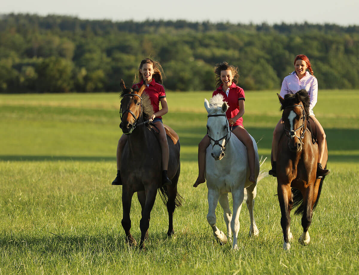 Reiten ist ihr Hobby